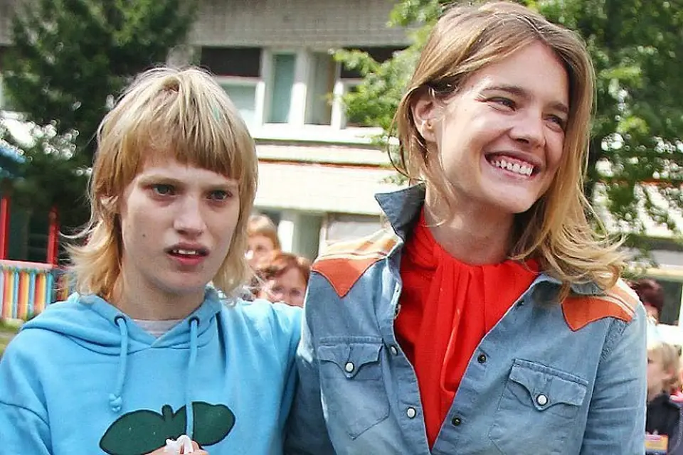 Наталья Водянова с сестрой